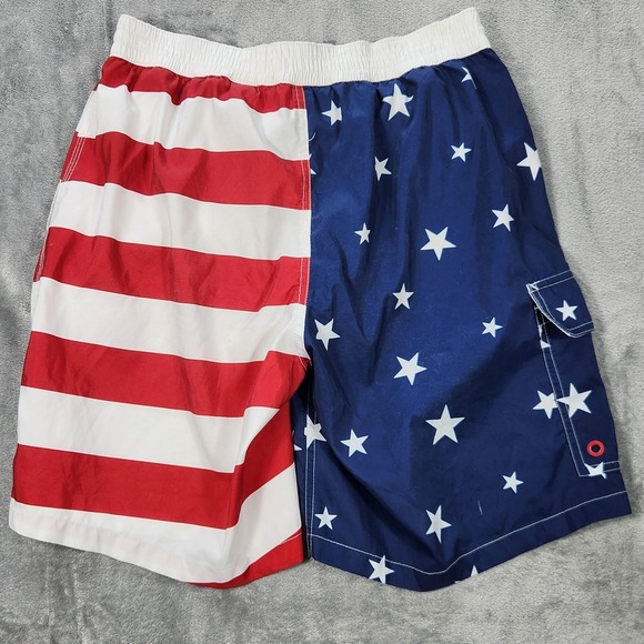 Polo Ralph Lauren Swim Trunks Mens Small American Flag Stars Stripes USA Patriot - Picture 2 of 15